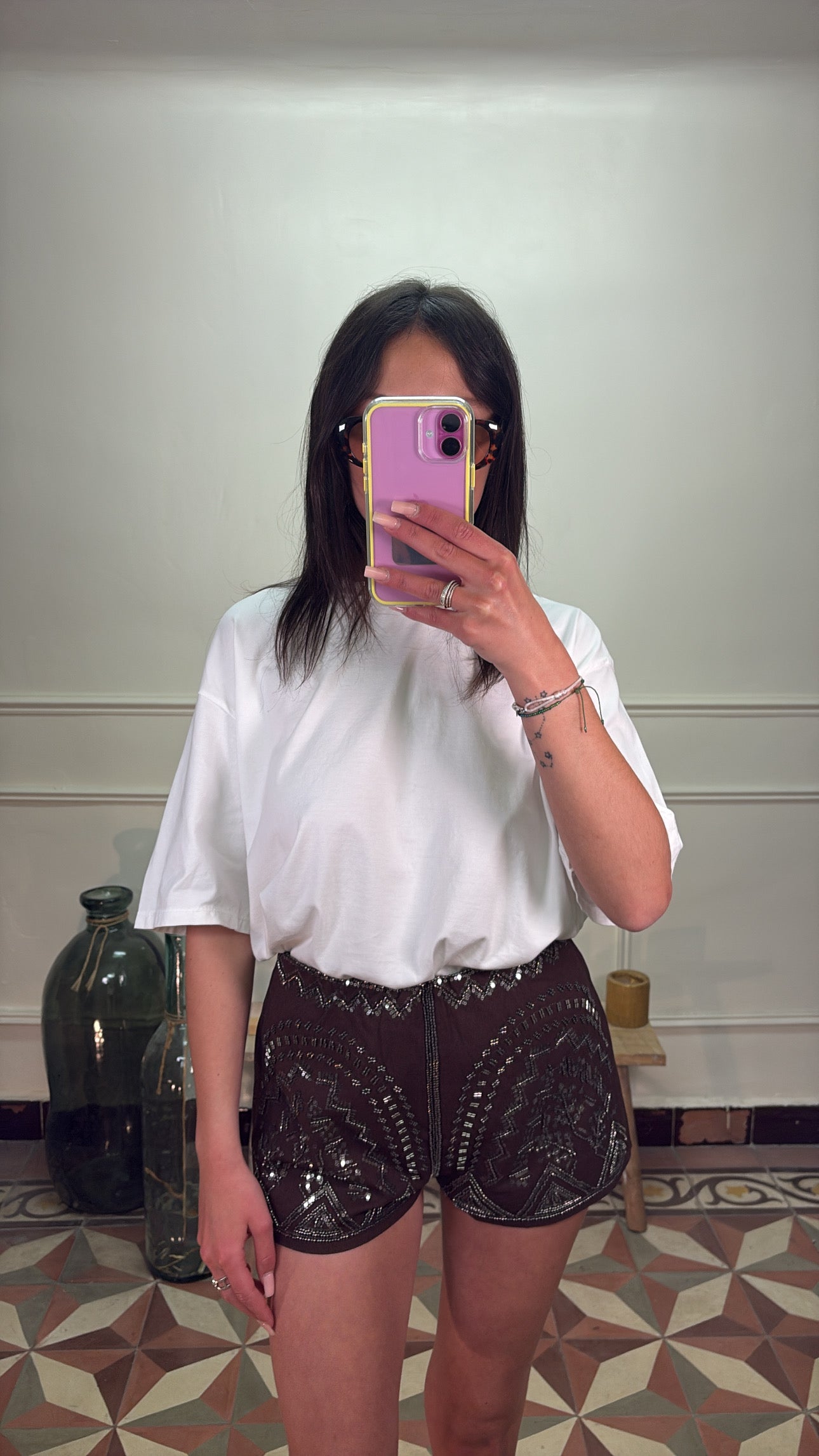 Short marron - Lili