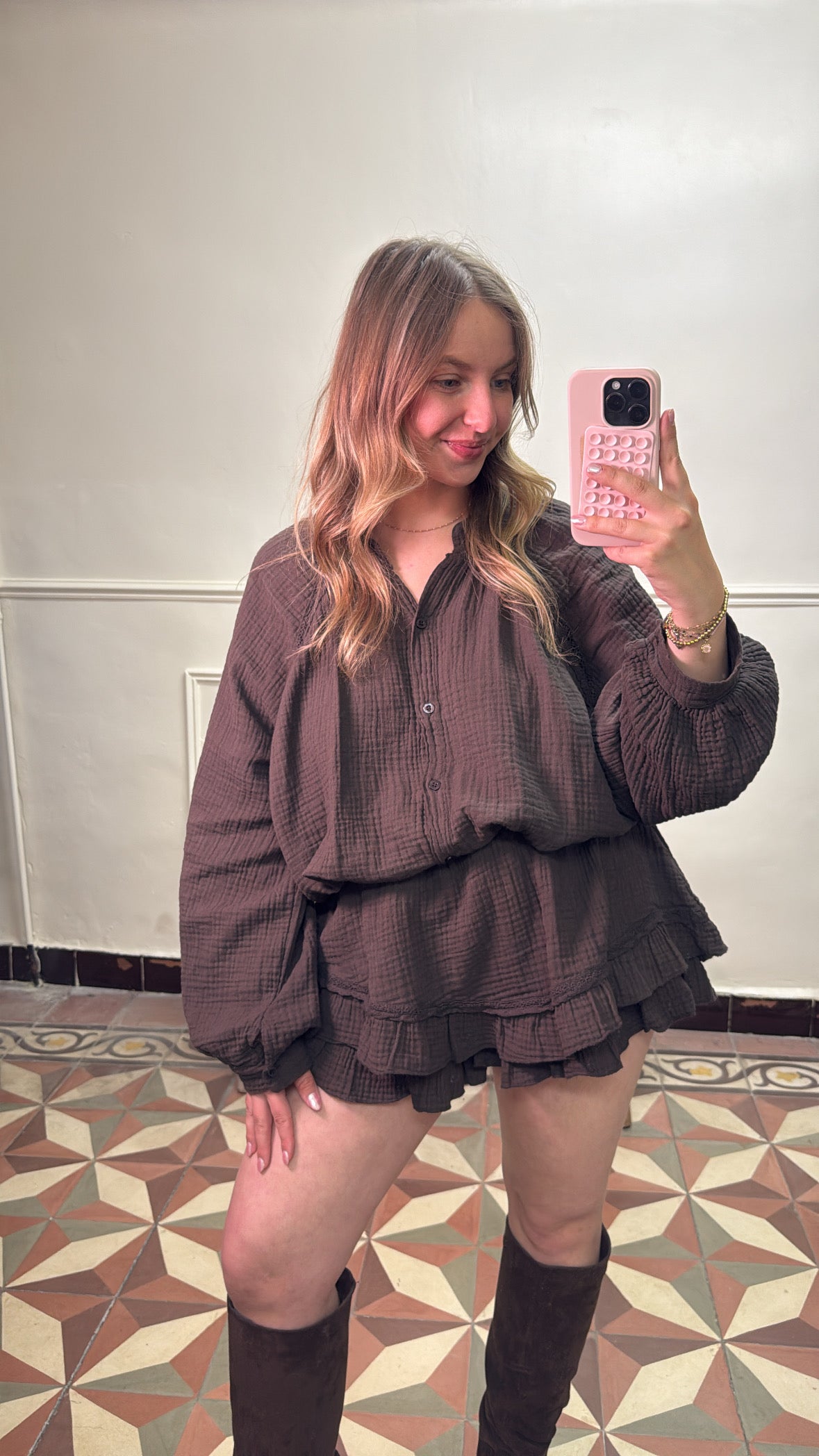 Chemise gaze de coton - Ensemble Minorque