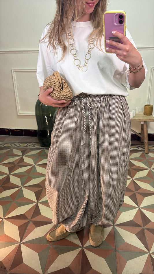 Pantalon à carreaux - Clara