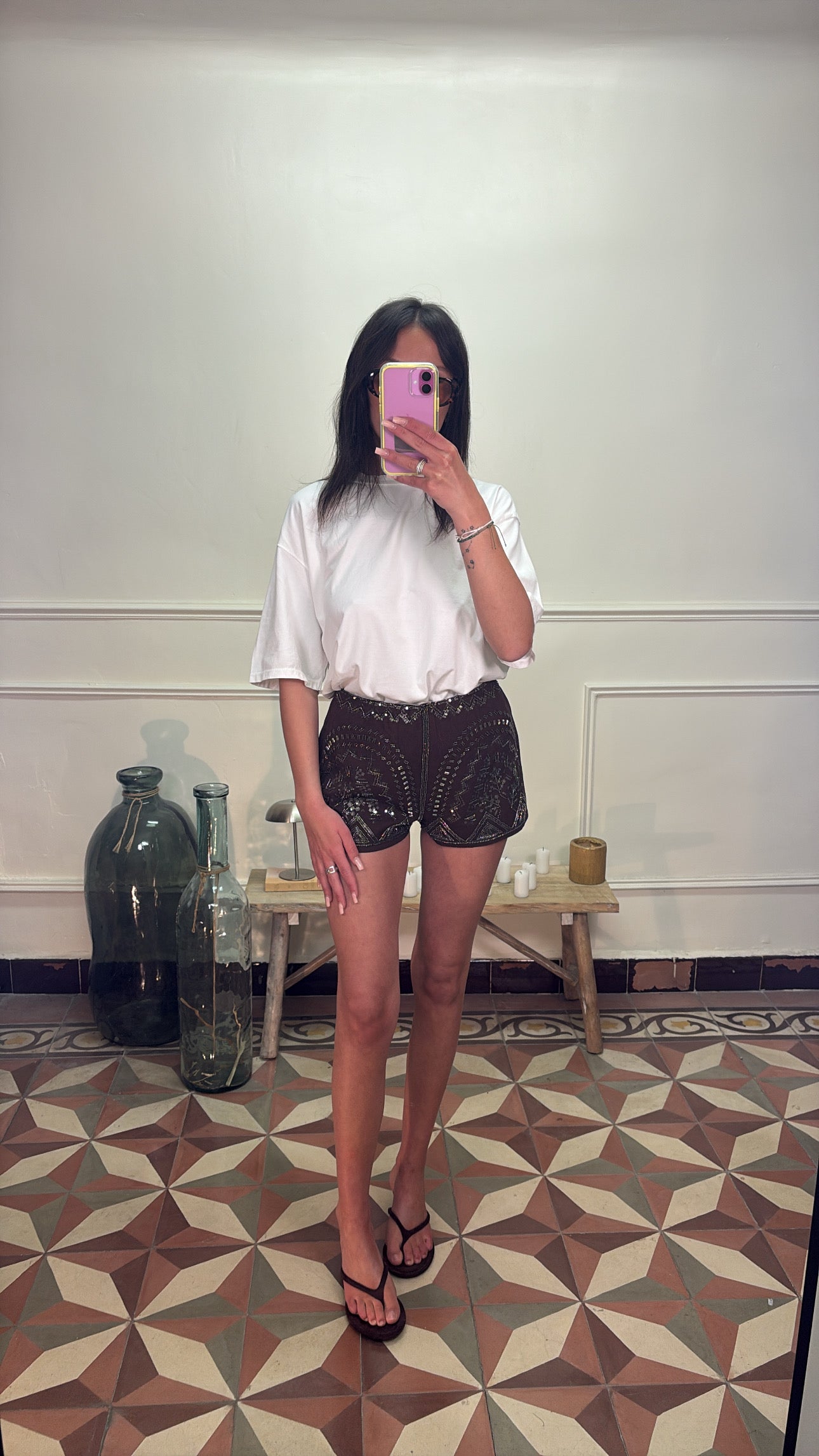 Short marron - Lili
