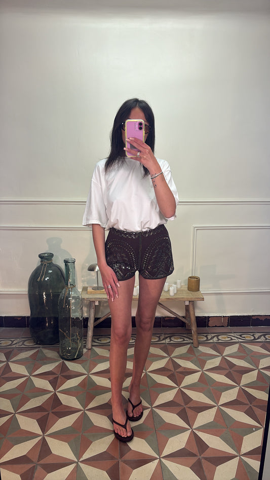 Short marron - Lili