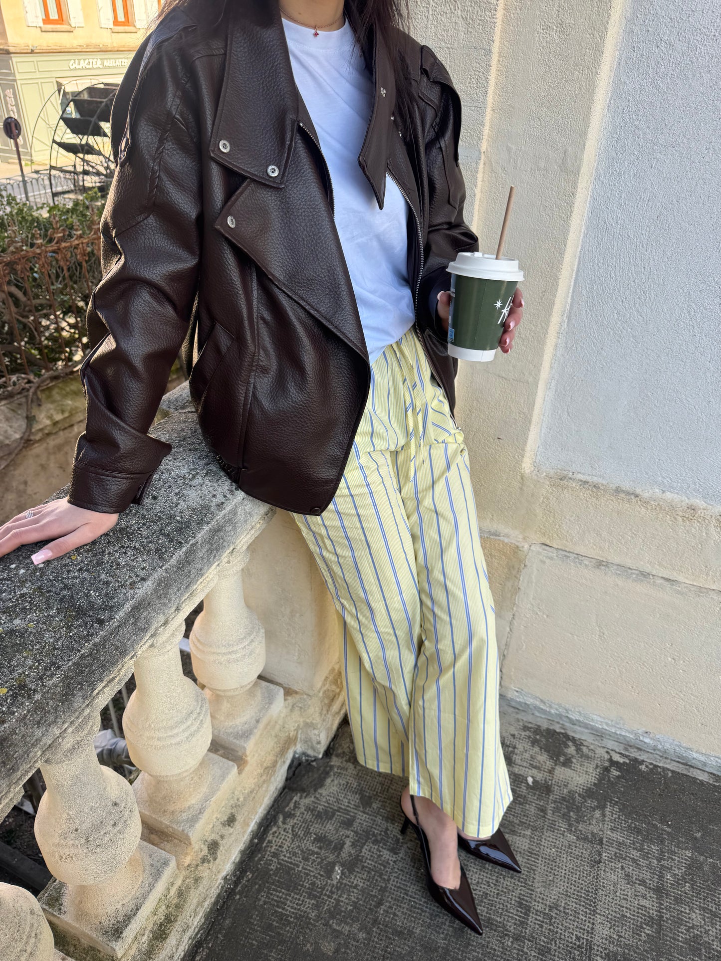 Pantalon rayé - Elio