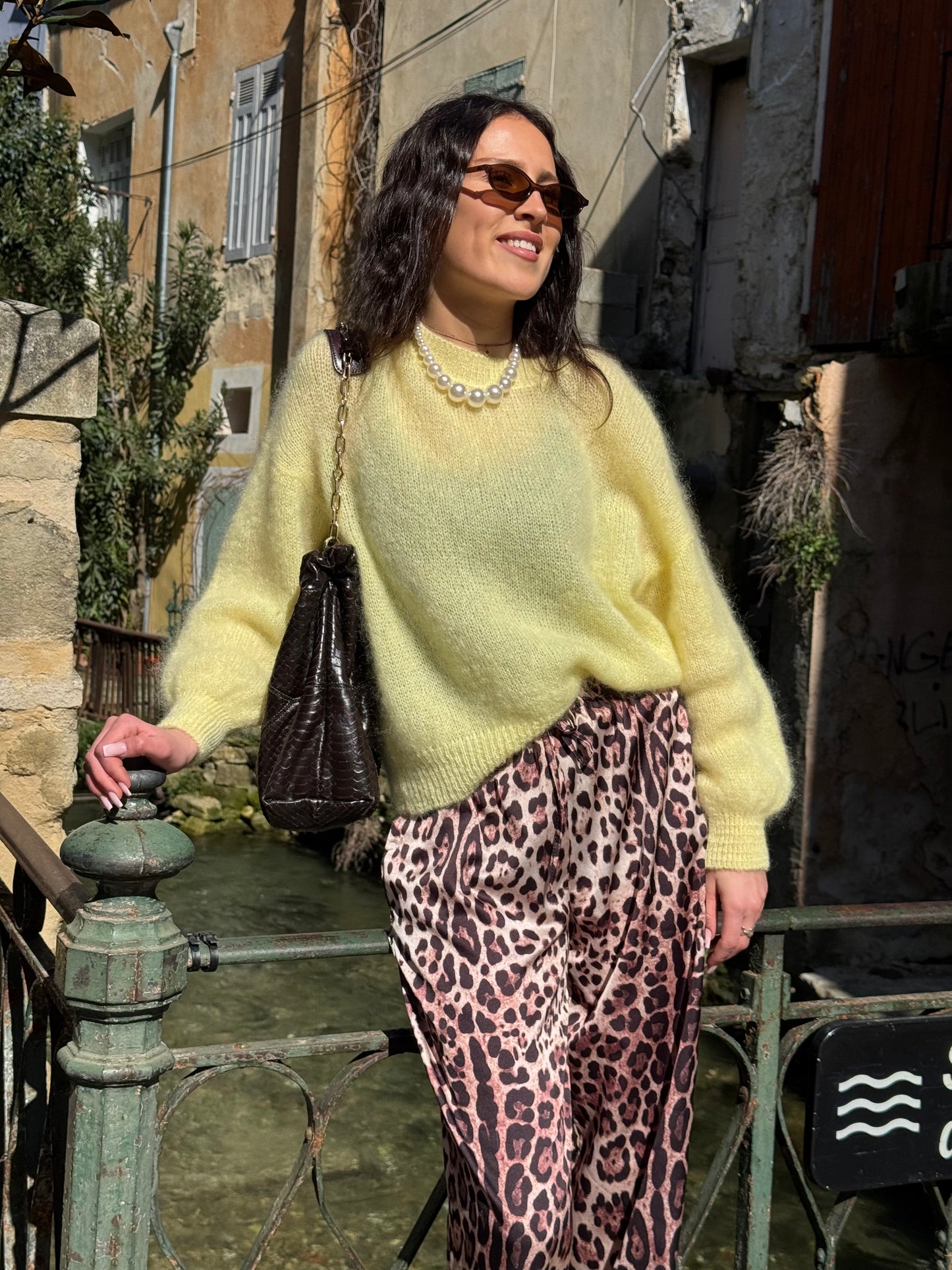 Pull jaune - Aura