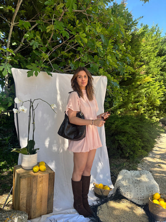 Robe courte rose - Romie