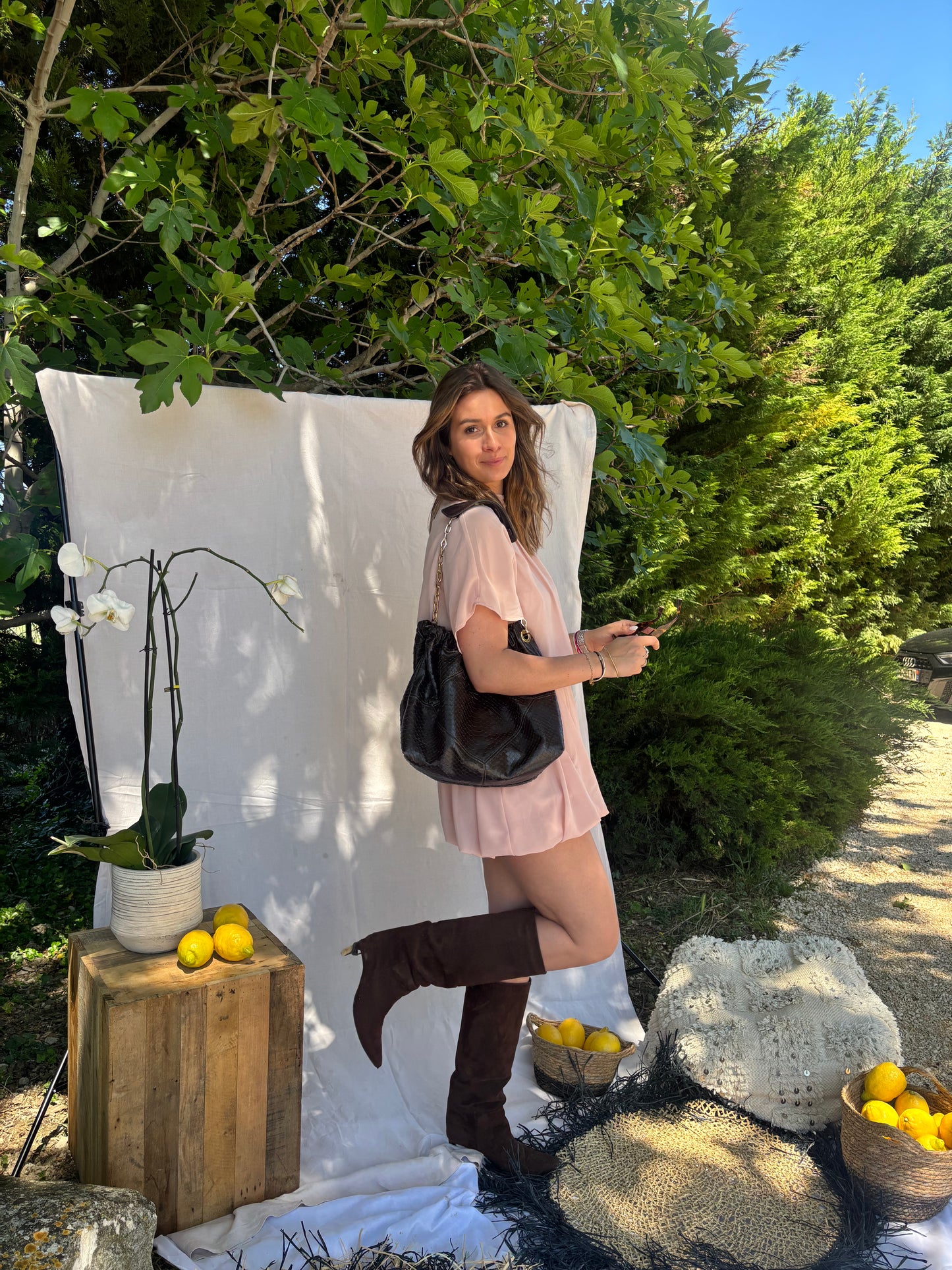 Robe courte rose - Romie