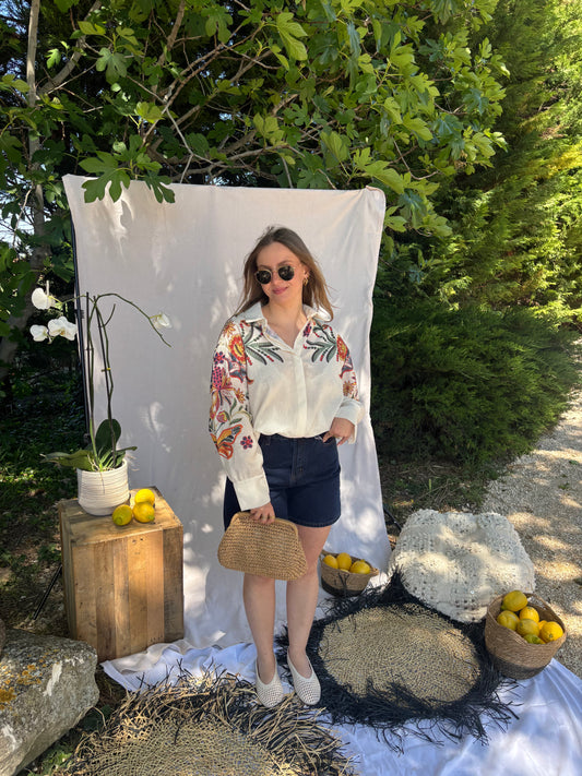 Chemise motif fleur - Flora