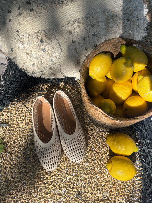 Ballerines écru