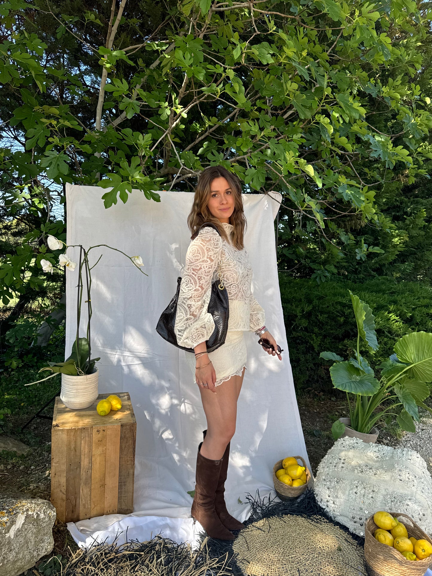 Blouse broderie ensemble - Soléal